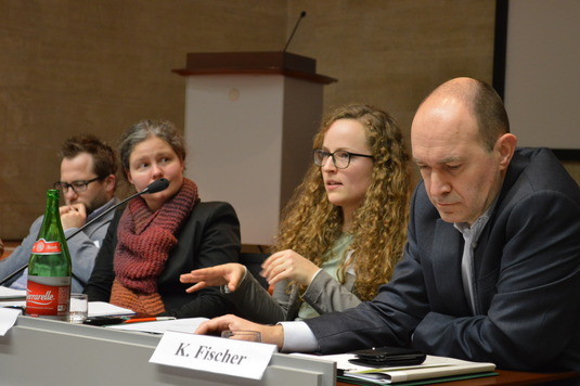 Dr. Jan Randák, Dr. Heléna Tóth, Dipl. Theol. Katharina Ebner und Prof. Dr. Karsten Fischer