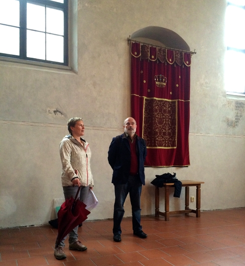 Miroslav Kunštát und Jitka Padrnosová in der Synagoge in  Třebíč