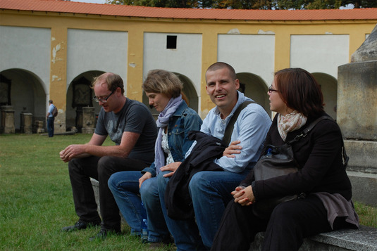 Pause auf dem Heiligen Berg