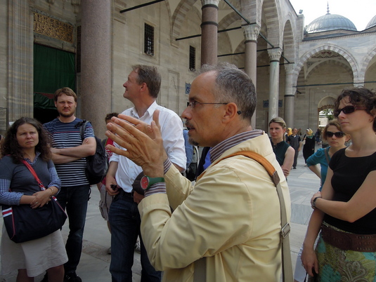 Mit Paolo Girardelli in der Süleymaniye-Moschee