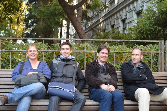 Pascale Mannert, Jakub Homolka, Jan Heller und Adam Dobeš