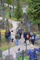 Beim Besuch des Friedhofs Rasos mit dr hab. Rafał Witkowski
