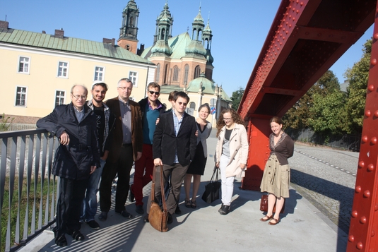 Ein Gruppenfoto auf der Dominsel Ostrów Tumski