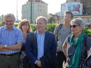 Von links nach rechts: Michael Brenner, Zdeňka Stroklásková, Przemysław Matusik, Tobias Grill, Atina Grossmann